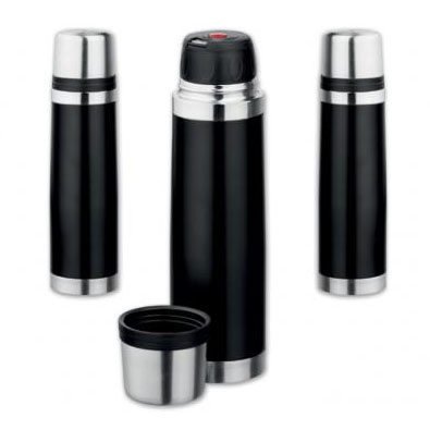 Termos din otel inoxidabil cu invelis din imitatie de piele - 54502 bidoane termos de 500ml 54502