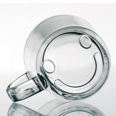 Ceasca din sticla transparenta cu capacitate de 200 ml - 04363 cesti promotionale din sticla transparenta 04363