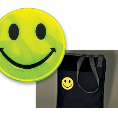 Sticker reflectorizant cu smiley face - 01179 stickere reflectorizante 01179
