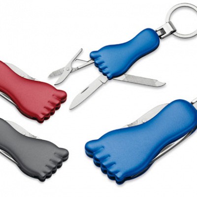 Breloc multifunctional cu forma de talpa - 82096 brelocuri metalice multifunctionale 82096