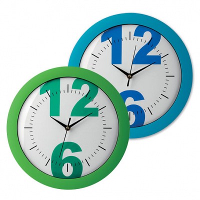 Ceas rotund din plastic pentru perete - 44044 ceasuri promotionale de perete 44044