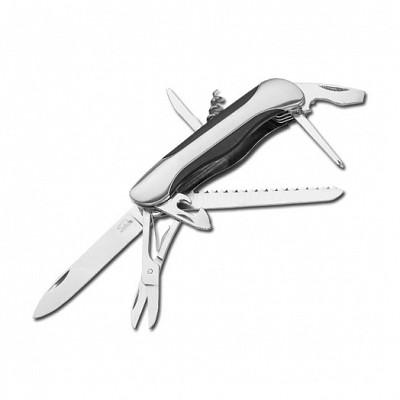 Briceag multifunctional din otel inoxidabil cu element cauciucat - 82406 briceaguri multifunctionale de buzunar 82406