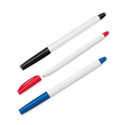 Pix din plastic cu capac colorat - 12421 pixuri din plastic cu capac colorat 12421