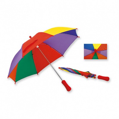 Umbrela pentru copii cu opt panele colorate - 31136 umbrele multicolore pentru copii 31136
