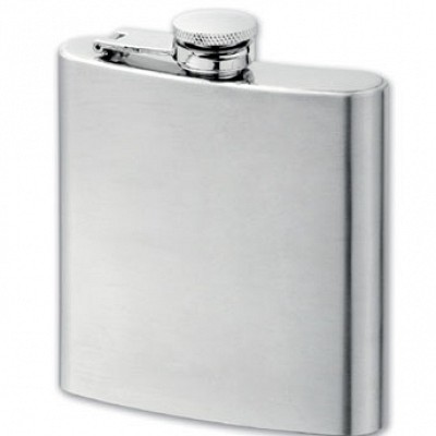 Plosca whisky cu capacitate de 180 ml - 54333 plosti din otel inoxidabil cu finisari cromate 54333
