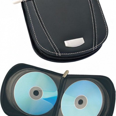 Mapa port-CD din piele neagra - Sonder 29062 29062 Mapa port CD de lux din piele neagra