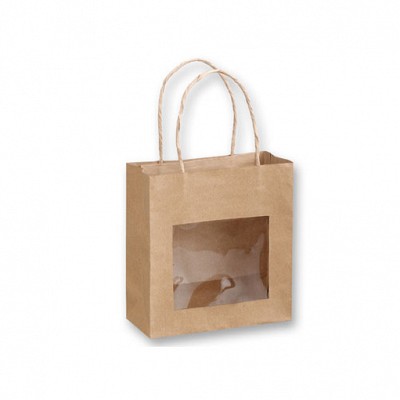 Punga de cadou cu fereastra din plastic - 95355 pungi de cadouri cu fereastra 95355