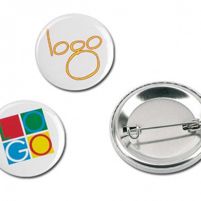 Insigna metalica cu forma rotunda - 01075 insinge promotionale rotunde 01075