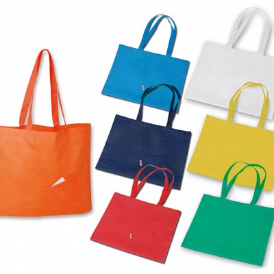 Sacosa de cumparaturi cu buzunar frontal - 34047 sacose promotionale pentru cumparaturi 34047