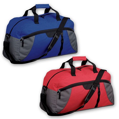 Geanta sport cu compartiment principal cu fermoar dublu - 72233 genti promotionale sport 72233