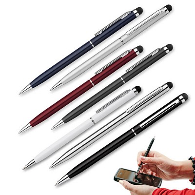 Pix metalic colorat cu stylus pen - 12429 pixuri metalice cu stylus pen pentru touch screen 12429