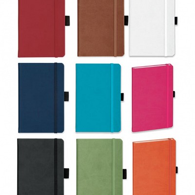 Carnetel A5 cu buzunar interior si elastic asortat - 53359 carnetele promotionale cu finisari de lux 53359