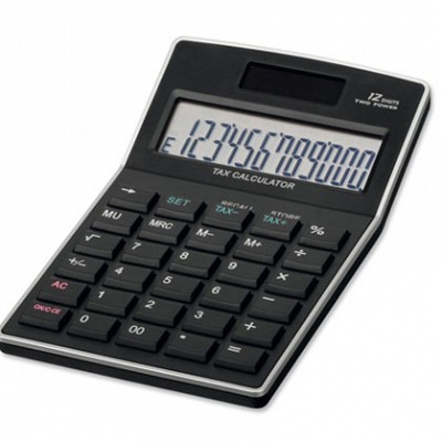 Calculator de birou cu afisaj digital de 12 cifre - 61089 calculatoare promotionale de birou 61089