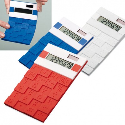 Calculator cu design unic de birou - 61088 calculatoare promotionale de birou 61088