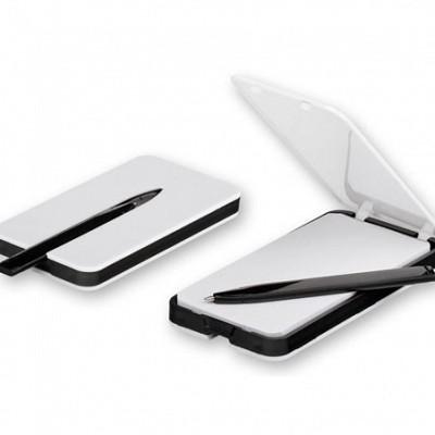 Carnetel cu 51 de foi si pix cu pasta albastra - 53361 carnetele promotionale cu pix 53361