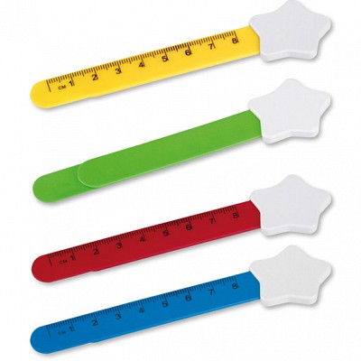 Semn de carte cu rigla de 8 centimetri - 27835 markere promotionale cu rigla 27835