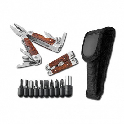 Patent multifunctional din otel inoxidabil si lemn - 81050 patenti promotionali multifunctionali 81050