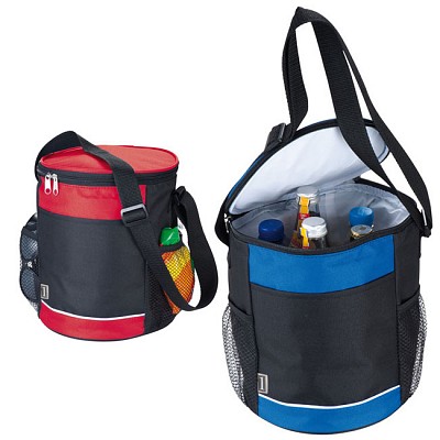 Geanta termoizolanta cu forma rotunda si fermoar dublu - 2897 genti promotionale frigorifice 2897