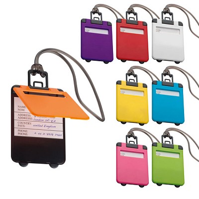 Eticheta din plastic cu capac colorat pentru bagaje - 7918 etichete pentru bagaje 7918