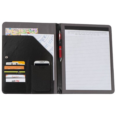 Mapa de conferinta cu blocnotes A4 si compartiment pentru tableta - 3051 mape de conferinta cu buzunar pentru tableta si telefon 3051