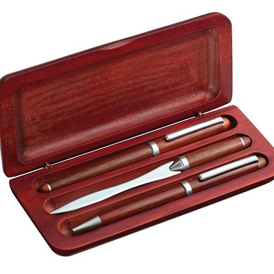 Set de pix cu stilou si cutit de scrisori - 8441 seturi de instrumente de scris in cutie de cadou 8441