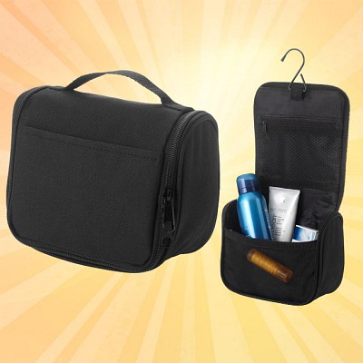 Geanta pentru cosmetice cu carlig pentru prindere - 11963500 genti negre cosmetice 11963500