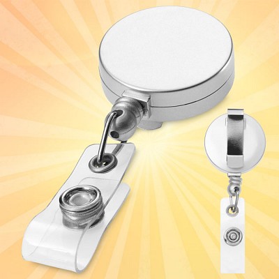 Suport cu snur retractabil pentru ecusoane - 19547451 suporturi pentru legitimatii cu snur retractabil 19547451