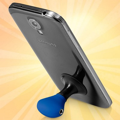Suport pentru telefon cu ventuza si doua iesiri audio - 12348703 suporturi pentru telefon cu iesire dubla audio 12348702