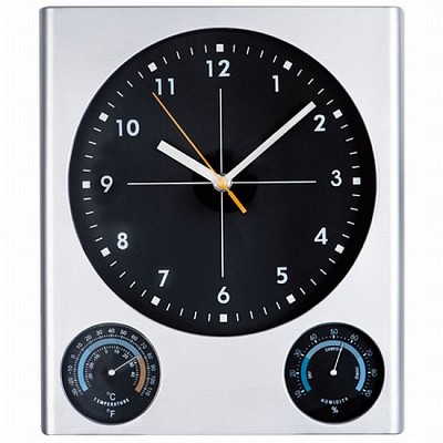 Ceas de perete cu hygrometru - 41212 41212 Ceas modern pentru perete