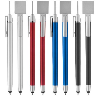 Pix din plastic cu stylus pen si placuta pentru coduri QR - 10672002 10672003 pixuri promotionale cu touch pen