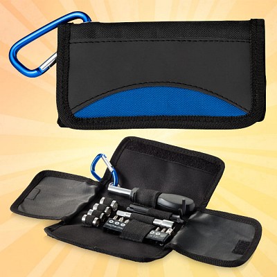 Trusa pliabila cu 19 scule si carabina metalica - 10417100 truse promotionale de scule 10417100