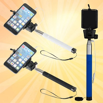 Monopied cu maner colorat pentru poze selfie - 13416500 13416500 selfie stick monopied promotional