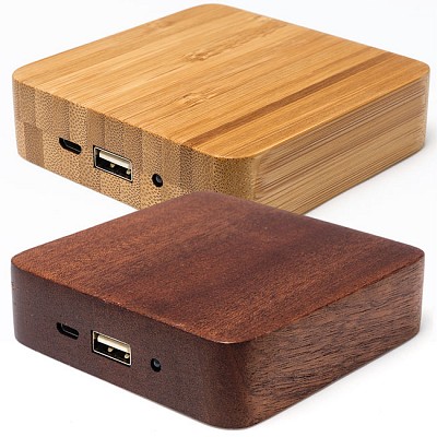 acumulatori portabili USB powerbank din lemn CM6094