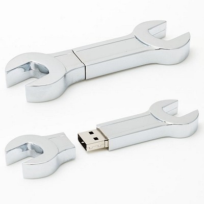 Stick USB din otel inoxidabil cu forma de cheie mecanica - CM1132 CM1132 stickuri metalice USB 1GB 2GB 4GB 8GB 16GB
