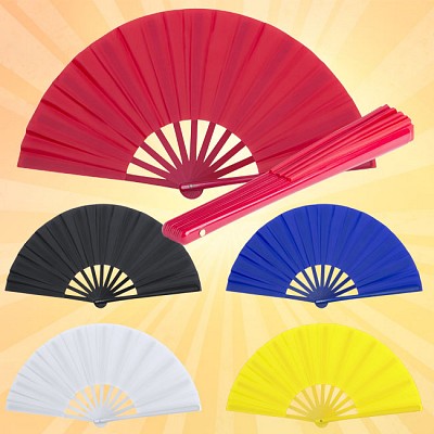 Evantai colorat cu maner din plastic - AP781008 AP781008 evantaie promotionale colorate