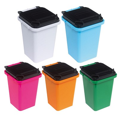 Suport din plastic pentru pixuri cu forma de tomberon - 1101798 1101795 suporturi pentru pixuri cu forma de tomberon