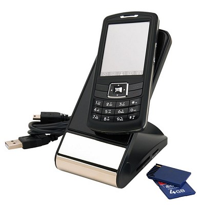 Card reader cu suport pentru telefon si cablu USB inclus - 1107312 card reader cu suport pentru telefon 1107312