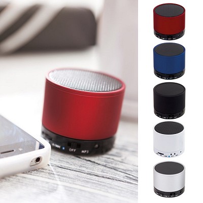 Speaker audio cu bluetooth si cablu USB inclus - 0406209 0406209 spekere audio wireless cu carcasa rotunda