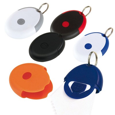 Breloc colorat din plastic cu batista alba - 0407704 brelocuri cu batista 0407704