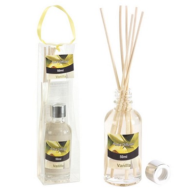 Parfum de camera cu aroma de vanilie si bete din lemn - 0909302 parfumuri de camera cu bete din lemn 0909302