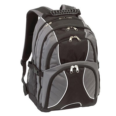 Rucsac cu multiple buzunare cu fermoare duble - 0819548 0819548 rucsaci promotionali cu multiple buzunare