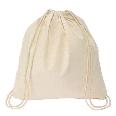 Sac de spate din bumbac cu snururi pentru prindere - 0819596 rucsaci de spate din bumbac 0819596 cu snururi pentru prindere