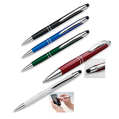 Pix metalic colorat cu varf touch pen - 13572 pixuri metalice cu varf touch pen 13572