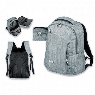Rucsac de laptop cu multiple compartimente - 72405 rucsaci gri pentru laptop 72405