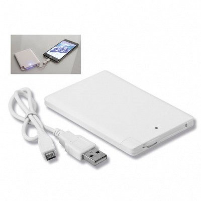 Powerbank dreptunghiular din plastic de 1800 mAh - 45260 powerbank baterii portabile USB 45260