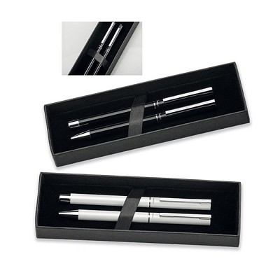 Set de pixuri metalice in cutie de cadou - 12482 12482 seturi de pixuri metalice de lux
