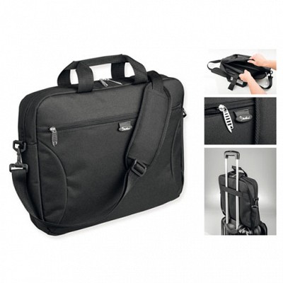 Geanta neagra promotionala pentru documente si laptop - 72419 72419 genti promotionale pentru documente
