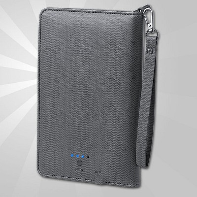 Mapa cu powerbank de 4000 mAh - AP781316 powerbank uri cu husa din imiatie de piele AP781316