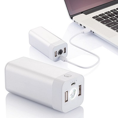 Powerbank cu lanterna LED de 8000 mAh - P324411 P324411 powerbank uri cu lanterna si capacitate de 8000 mAh