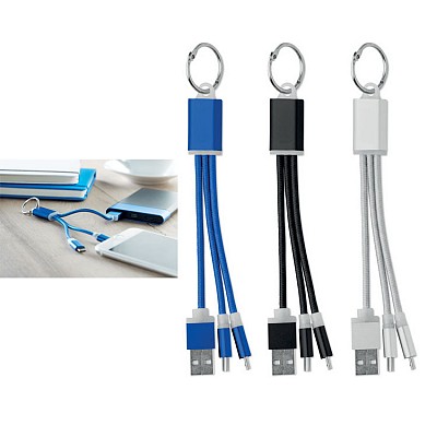 Breloc cu cabluri de date USB si tip C - MO9292 MO9292 brelocuri cu cabluri de date USB tip C